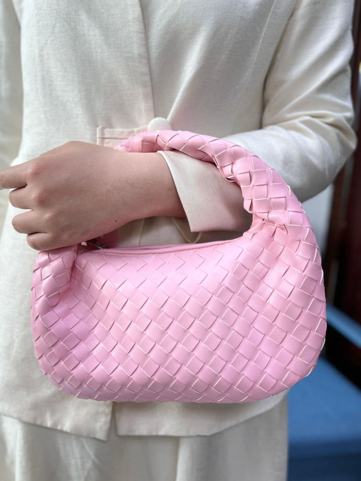 Drune | Frauen Handtasche mit Geknotetem Griff Geflochten