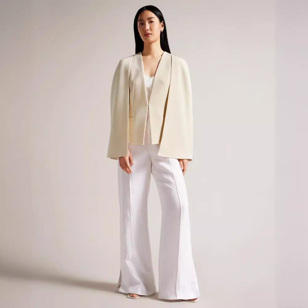 Damen kimonoinspirierter Cape‑Blazer im fließenden Tailoring‑Look Drune