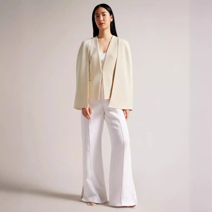 Damen kimonoinspirierter Cape‑Blazer im fließenden Tailoring‑Look Drune