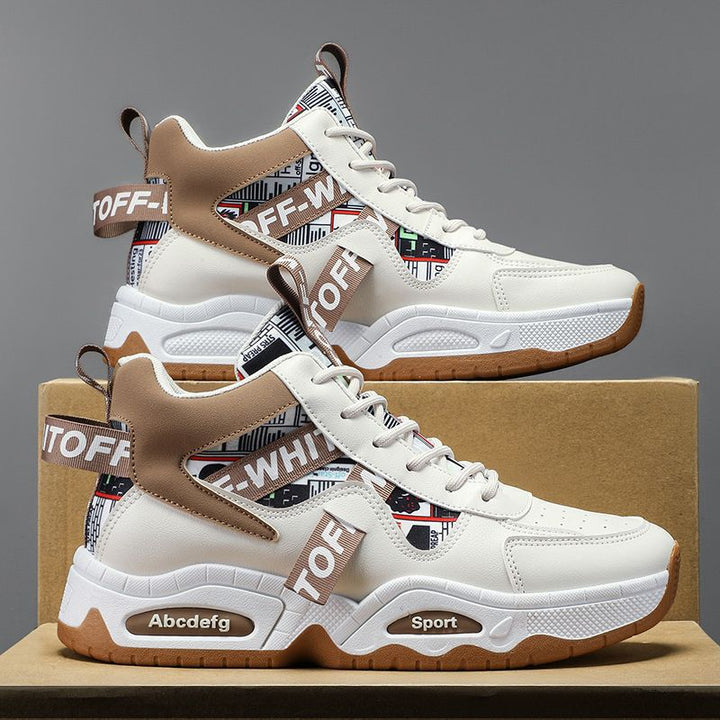 Damen modische High-Top Sneakers mit funktionellen Tragegurten und atmungsaktiver Konstruktion Drune