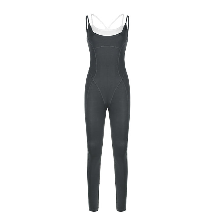 Damen Jumpsuit mit verstellbaren Trägern und flared Beinen Drune