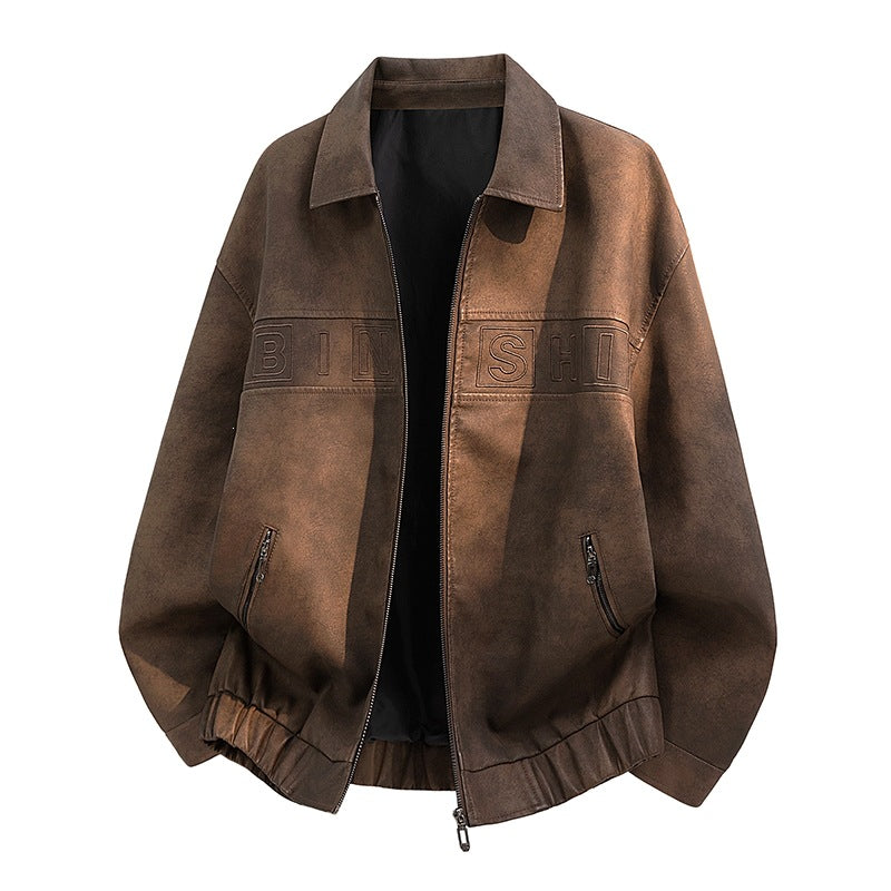 Herren Freizeit Lederjacke Drune