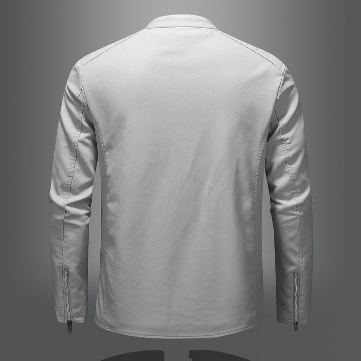 Herren Elegante und komfortable Lederjacke Drune