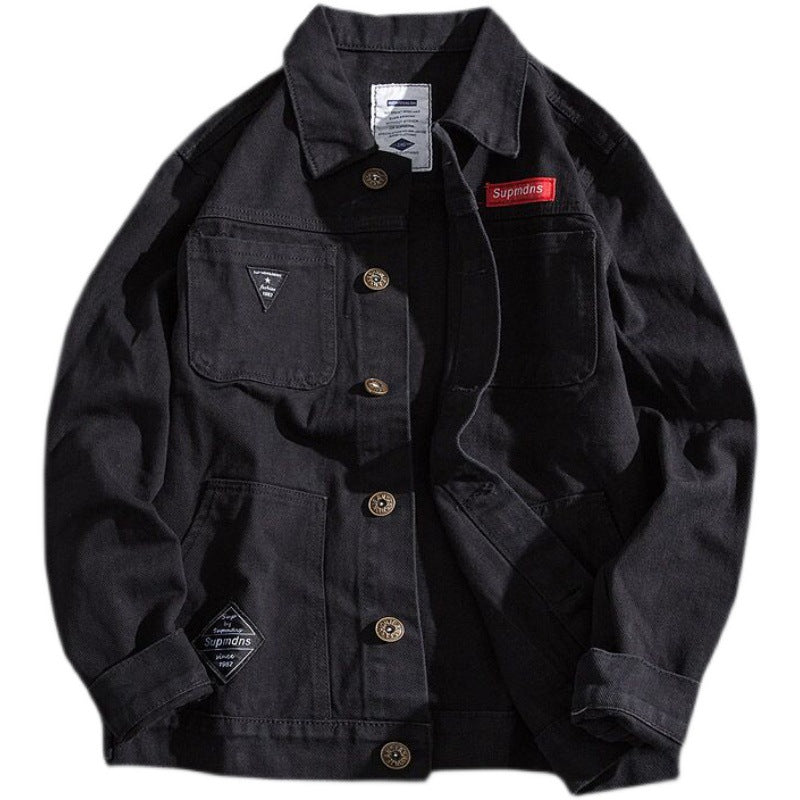 Herren Lässige Denimjacke Drune 1788342127