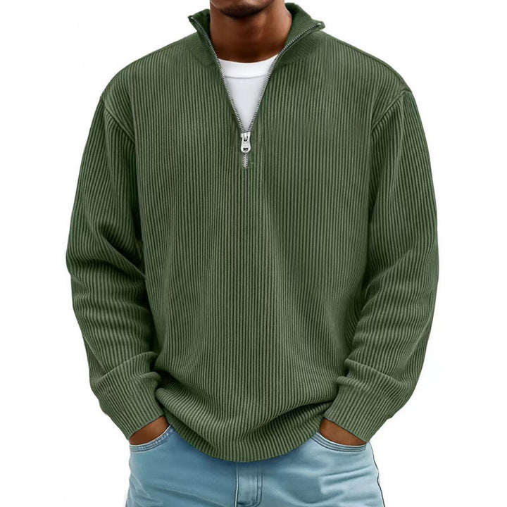 Herren Modischer Sweatpullover mit Reißverschluss Drune