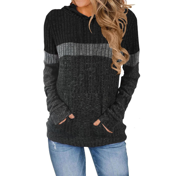 Damen Hoody mit strukturierter Oberfläche und praktischen Taschen Drune
