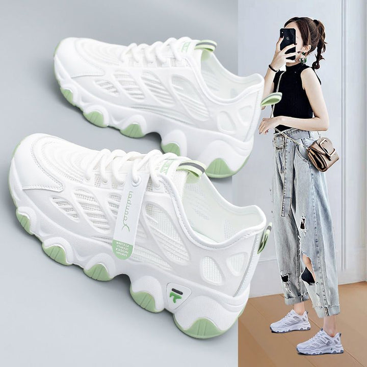 Damen Lauf-Sneaker mit atmungsaktiver Oberflächenstruktur und dämpfender Sohle Drune