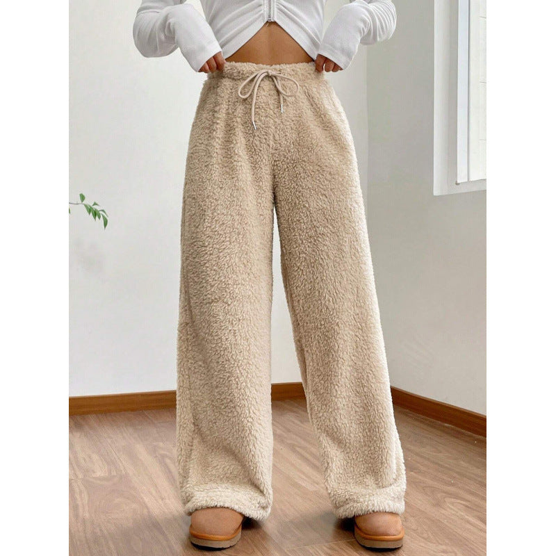Damen Flauschige Relax-Hose im lässigen Schnitt Drune