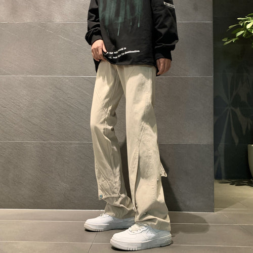 Herren lässige Utility-Hosen mit multifunktionalen Taschen und verstellbarem Bund Drune