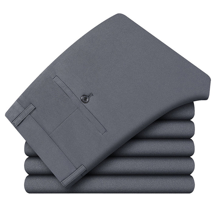 Herren Businesshose Slim‑Fit mit Bügelfalte und verdeckten Gesäßtaschen Drune