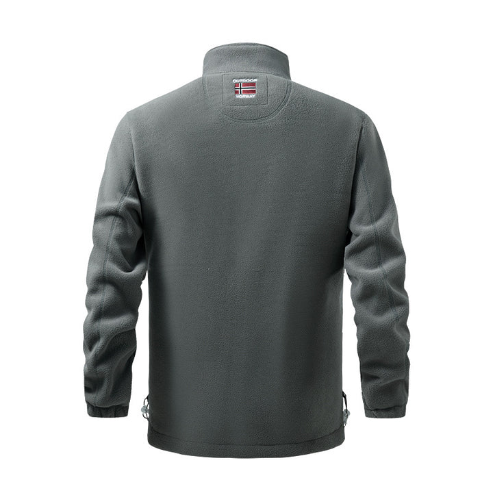Damen Fleecejacke mit Stehkragen, windabweisender Struktur & verstellbarem Kordelzugsaum Drune