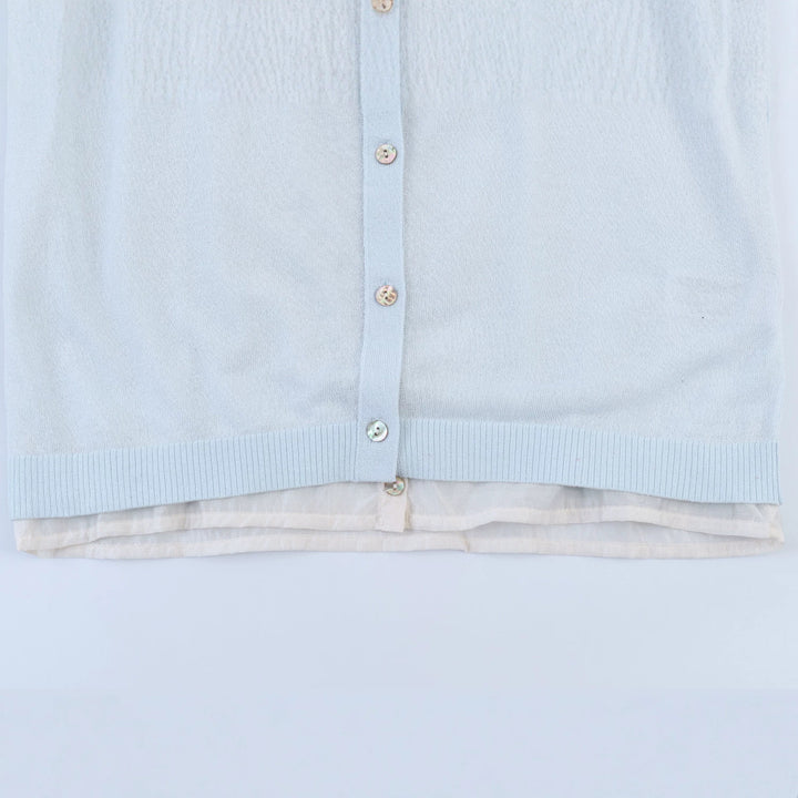 Damen Feinstrick-Cardigan mit eingearbeitetem Blusenbesatz und Knopfverschluss Drune
