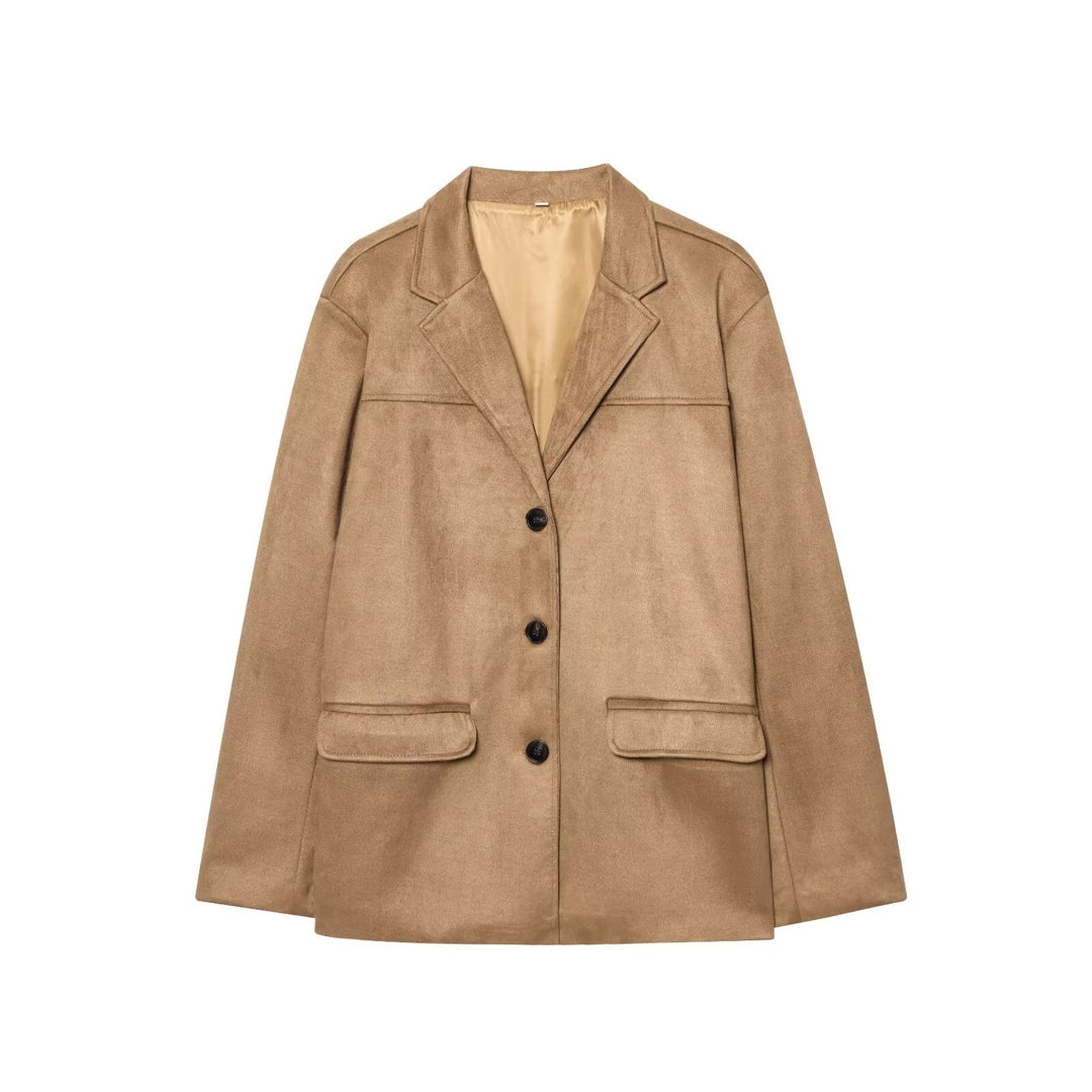 Damen eleganter und modischer Blazer mit praktischen Taschen Drune