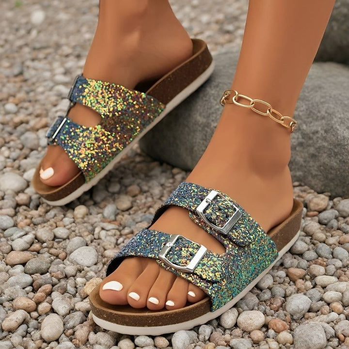 Drune - Glitzersandalen