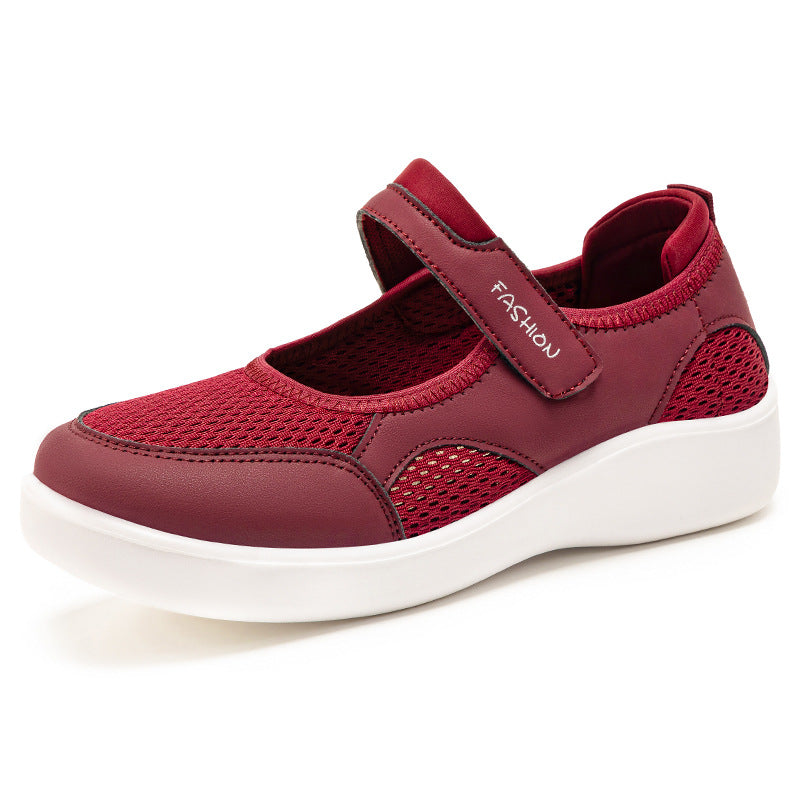 Damen Modische Sneaker mit Klettverschluss Drune