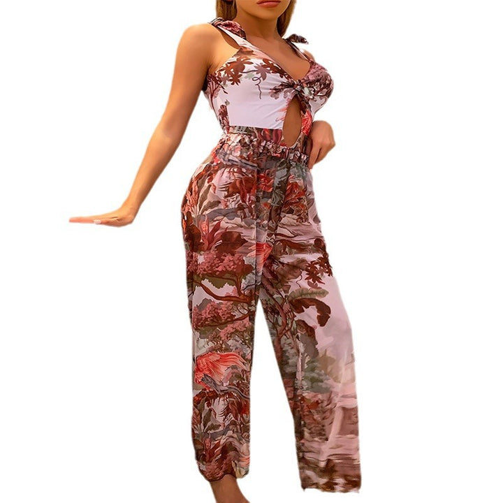 Damen Sommerliche Jumpsuit mit floralem Design Drune