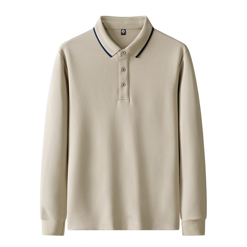 Damen Poloshirt mit langem Arm und Knopfdetails Drune