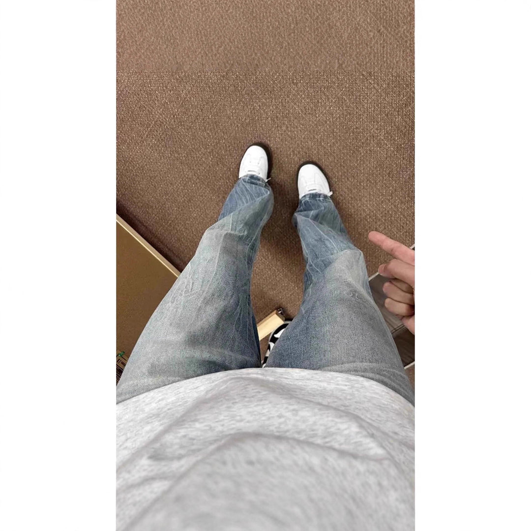 Damen Weitgeschnittene Bootcut-Jeans Drune