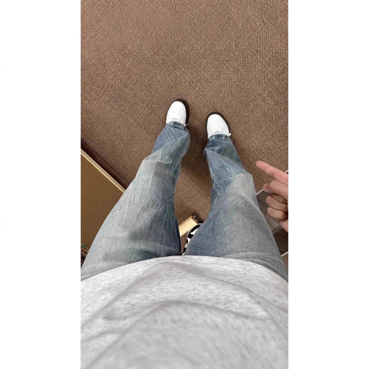 Damen Weitgeschnittene Bootcut-Jeans Drune