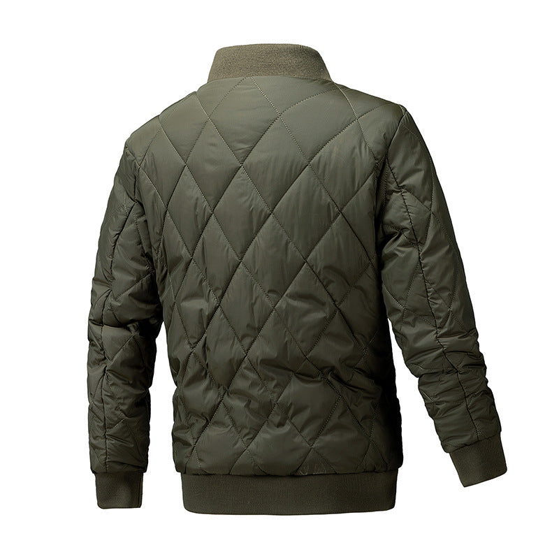 Herren Modische Steppjacke mit hohem Kragen Drune