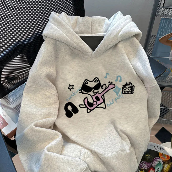 Damen Kapuzenpullover mit einzigartigem Tierdesign Drune