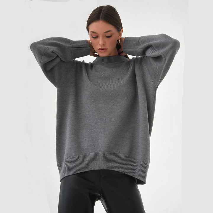 Damen Bequemer Oversized Pullover aus hochwertigem Strick Drune