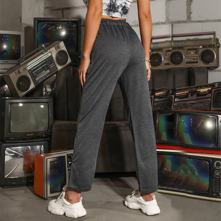 Damen Sportliche Jogginghose mit elastischem Bund und seitlichen Eingrifftaschen Drune