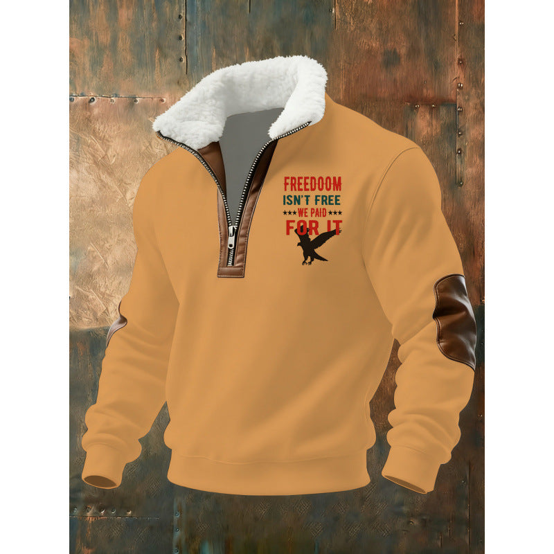 Herren Klassischer Kapuzenpullover mit Fleece-Detail Drune