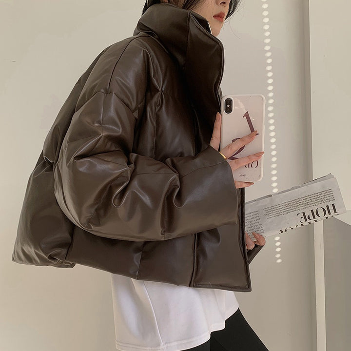 Damen Modische cropped Daunenjacke Drune