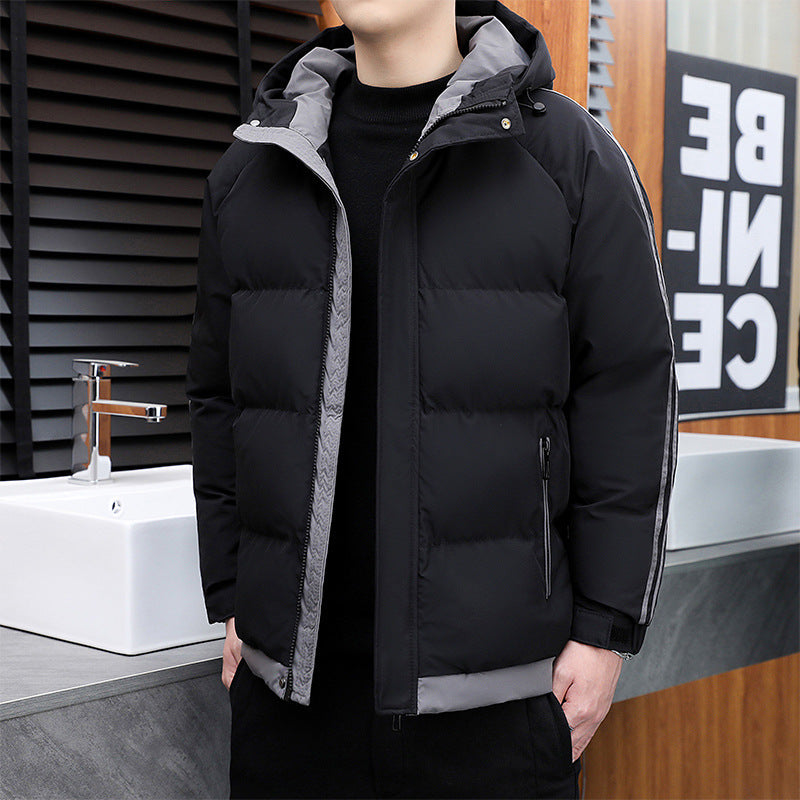 Damen Stylische Winterjacke mit Kapuze und Steppdesign Drune