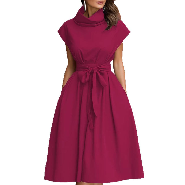 Damen Kleid mit schicker, geraffter Kapuze und praktischen Taschen Drune