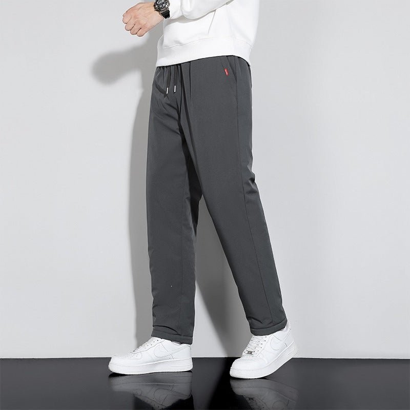 Herren Gerade geschnittene Jogginghose mit Tunnelzug, Seitentaschen & elastischem Bund Drune