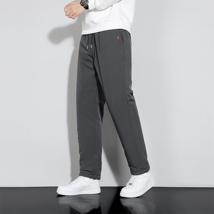 Herren Gerade geschnittene Jogginghose mit Tunnelzug, Seitentaschen & elastischem Bund Drune