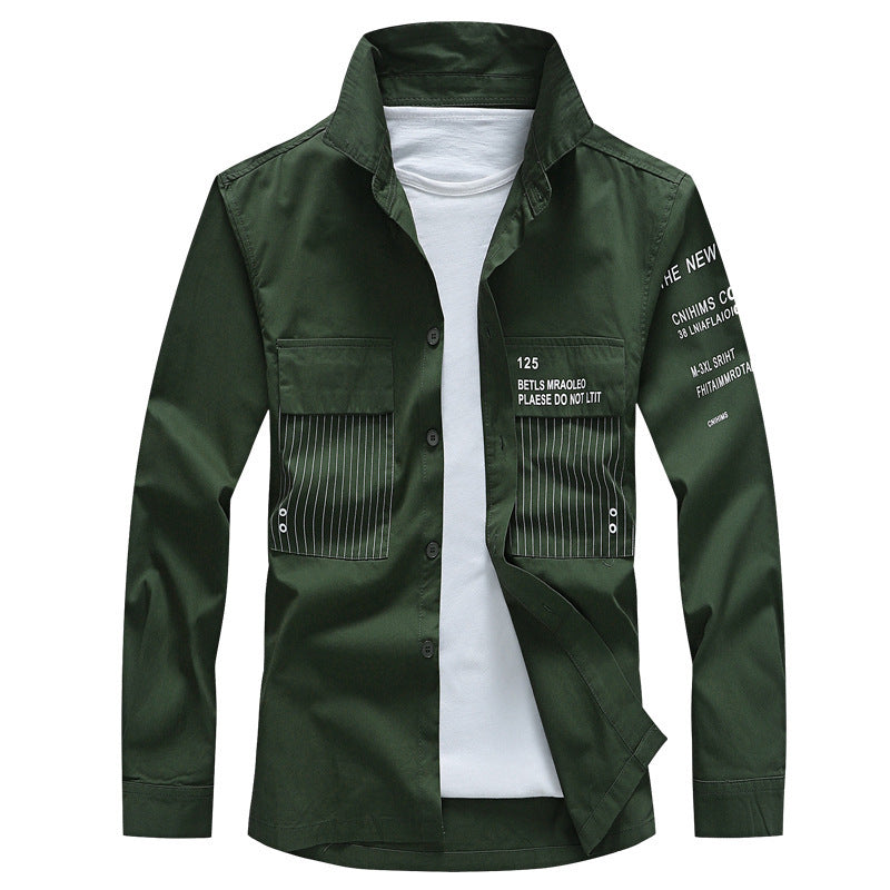 Herren Moderne Utility-Hemdjacke Drune