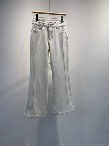 Damen ausgestellte Denim-Hosen Drune