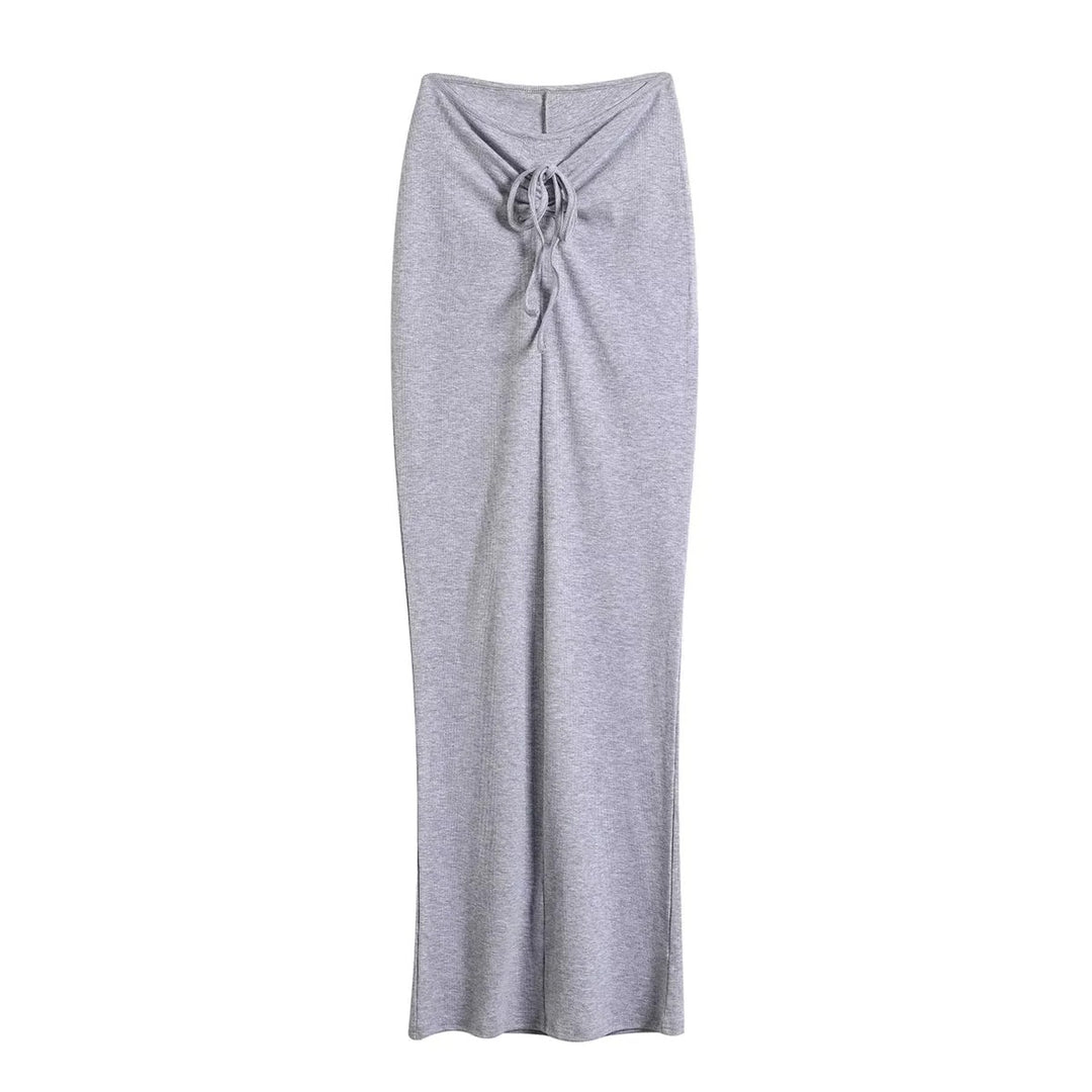 Damen Maxi-Rock mit elegantem Knoten-Design und hochwertiger Jerseyqualität Drune