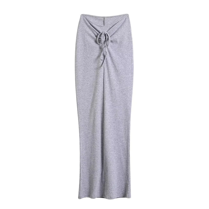 Damen Maxi-Rock mit elegantem Knoten-Design und hochwertiger Jerseyqualität Drune