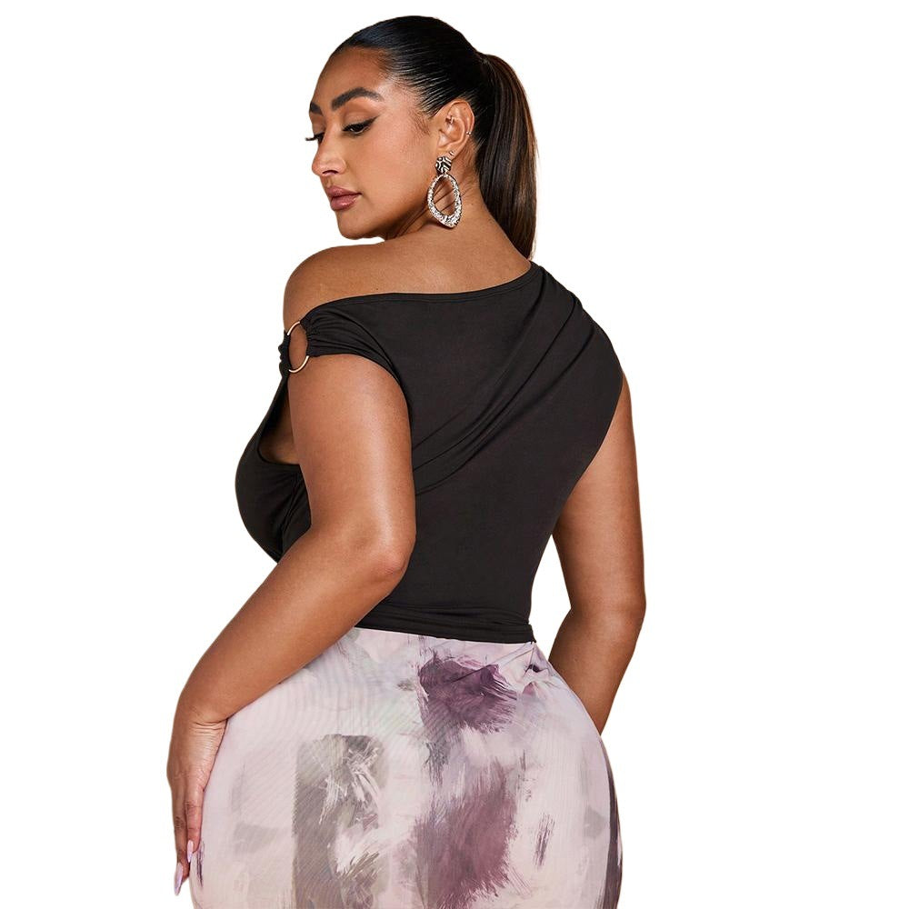 Damen Off-Shoulder-Top Drune