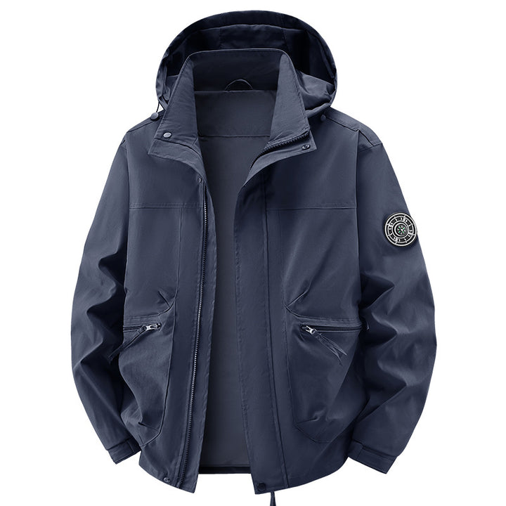 Herren Technische Wetterjacke mit abnehmbarer Kapuze Drune