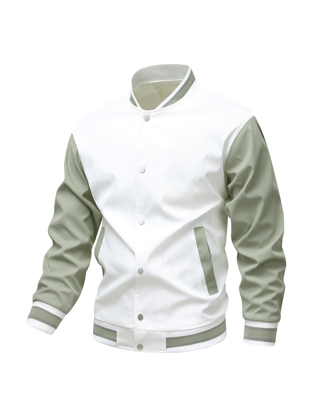 Herren Collegiate-Bomberjacke im Varsity‑Stil mit Kontrastärmeln Drune