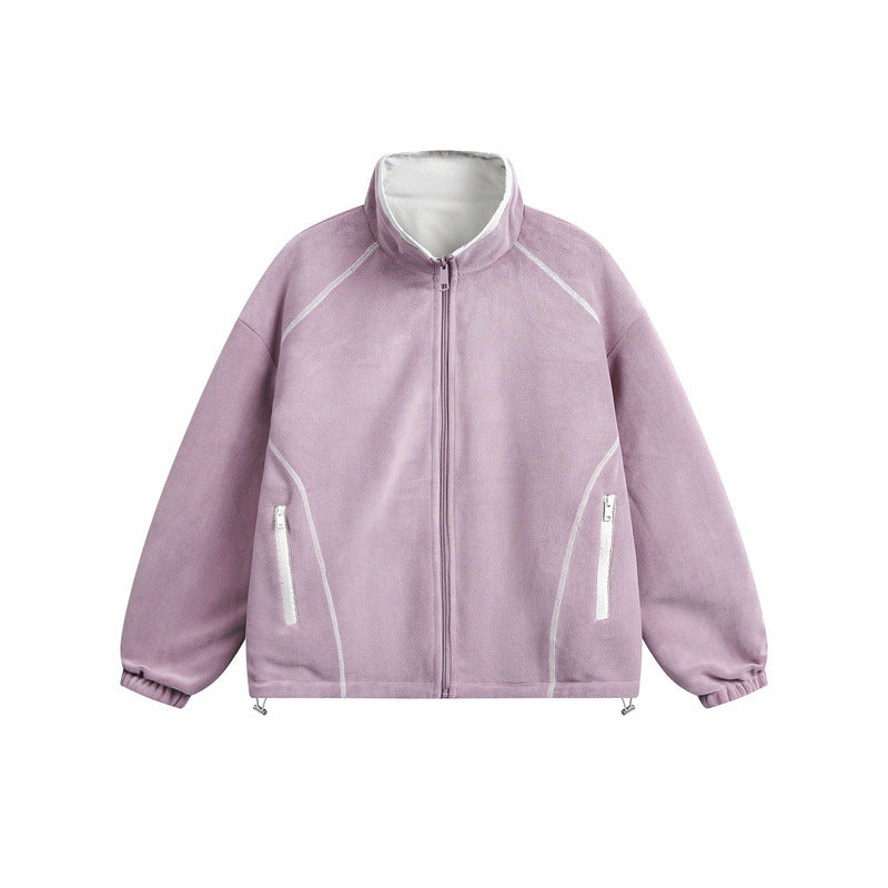 Unisex Leichte Softshelljacke mit wärmendem Fleeceinnenfutter, Stehkragen und Kordelzug Drune