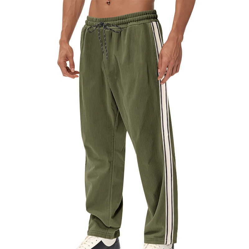 Herren Sportliche Freizeithose mit seitlichen Streifen Drune