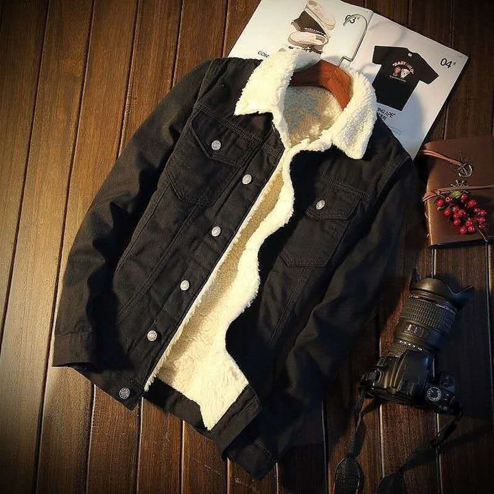 Herren Denimjacke mit kuscheligem Innenfutter Drune