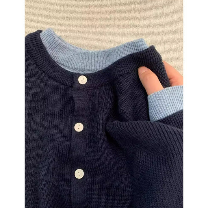 Damen Strickjacke mit klassischen Knopfdetails und komfortablem Ausschnitt Drune