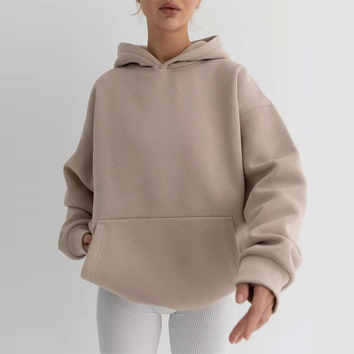 Damen Oversize Kapuzenpullover aus hochwertigem Baumwollmix Drune