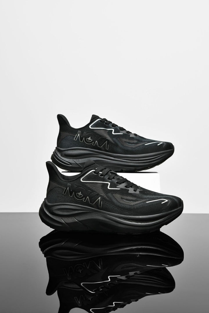 Unisex gedämpfte Hohlkern-Roadrunning Schuhe mit atmungsaktivem Strickoberteil und ergonomischer Plateau-Zwischensohle Drune