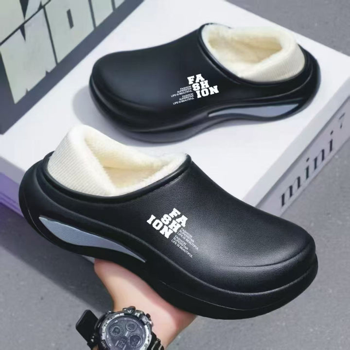 Damen Gefütterte Thermo‑Clogs aus leichtem EVA mit Teddyfutter und dämpfender Komfortsohle Drune