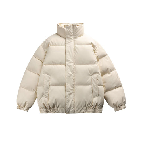 Damen Gefütterte Oversize-Steppjacke mit hohem Stehkragen Drune