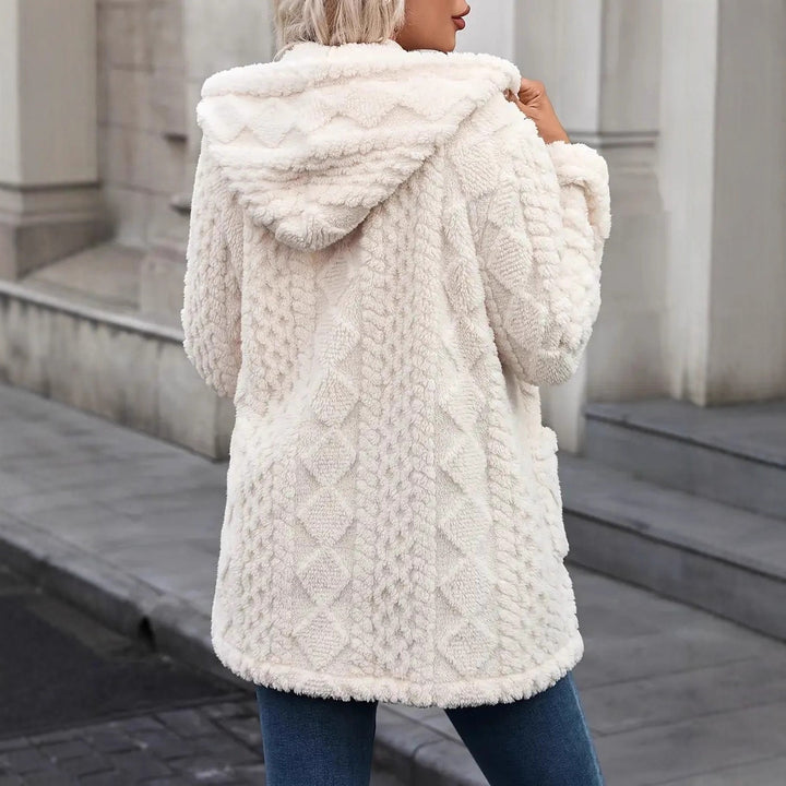 Damen Flauschige Kuscheljacke Drune