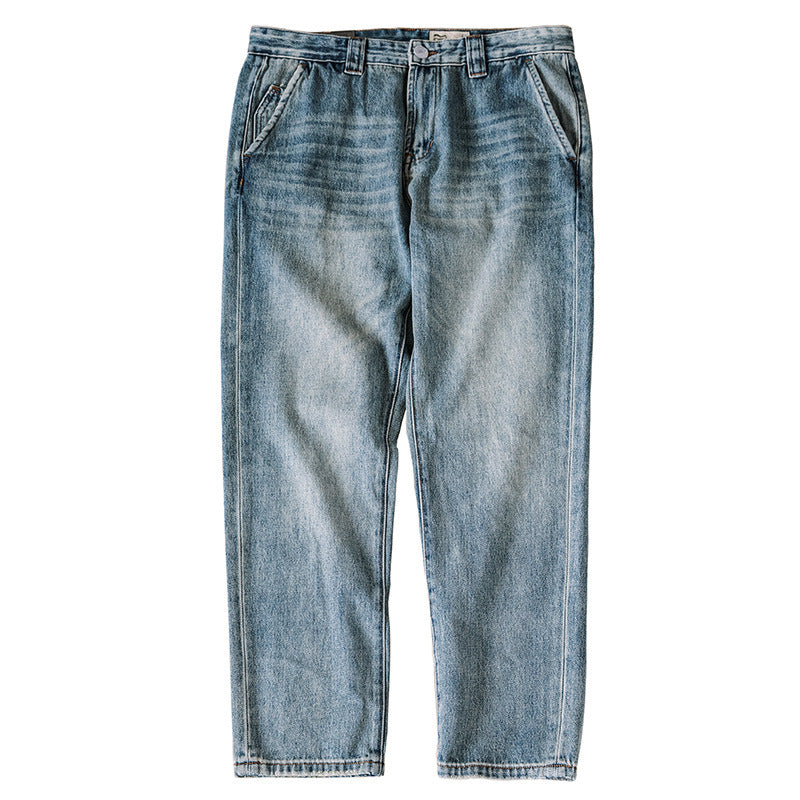 Herren Bequeme Indigo Denim Jeans Drune